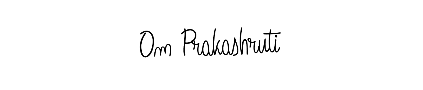 Design your own signature with our free online signature maker. With this signature software, you can create a handwritten (Angelique-Rose-font-FFP) signature for name Om Prakashruti. Om Prakashruti signature style 5 images and pictures png