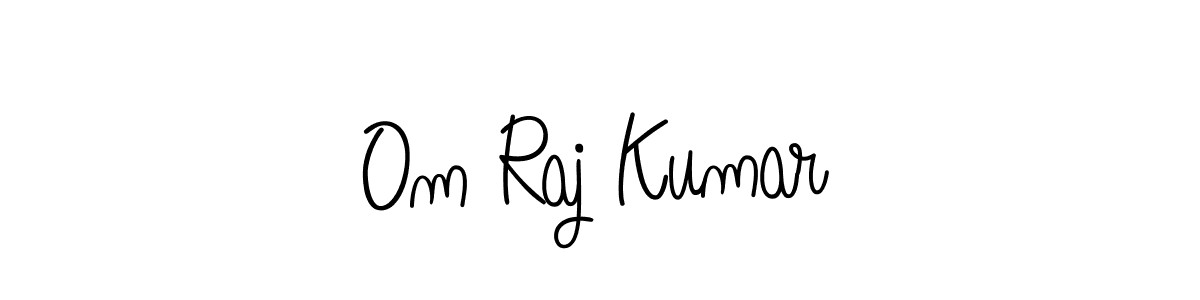 Use a signature maker to create a handwritten signature online. With this signature software, you can design (Angelique-Rose-font-FFP) your own signature for name Om Raj Kumar. Om Raj Kumar signature style 5 images and pictures png