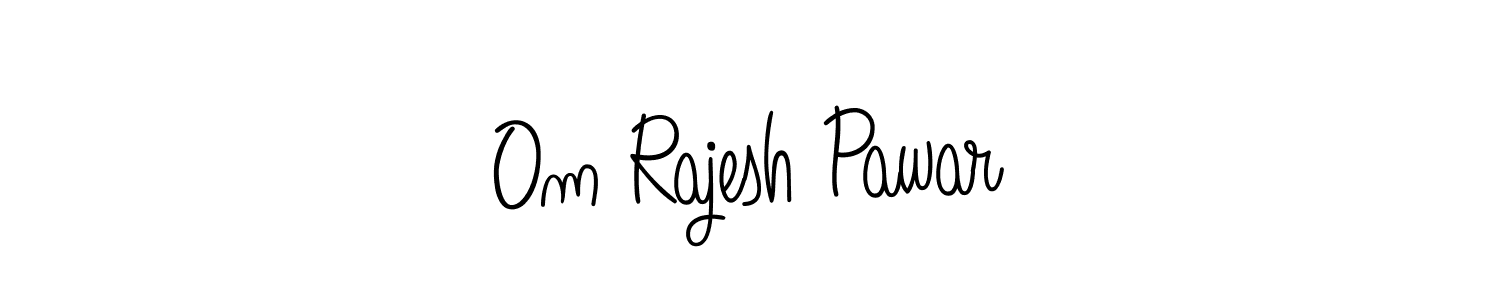 Use a signature maker to create a handwritten signature online. With this signature software, you can design (Angelique-Rose-font-FFP) your own signature for name Om Rajesh Pawar. Om Rajesh Pawar signature style 5 images and pictures png