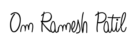 Transform the name Om Ramesh Patil into a signature masterpiece using Angelique-Rose-font-FFP font. Ideal for photographers, artists, and creators looking for watermarks. Om Ramesh Patil signature style 5 images and pictures png