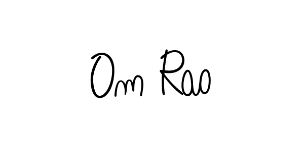 How to Draw Om Rao signature style? Angelique-Rose-font-FFP is a latest design signature styles for name Om Rao. Om Rao signature style 5 images and pictures png