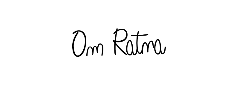 You should practise on your own different ways (Angelique-Rose-font-FFP) to write your name (Om Ratna) in signature. don't let someone else do it for you. Om Ratna signature style 5 images and pictures png