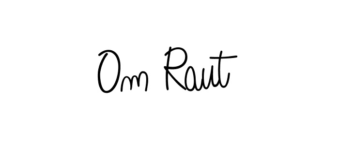 You should practise on your own different ways (Angelique-Rose-font-FFP) to write your name (Om Raut) in signature. don't let someone else do it for you. Om Raut signature style 5 images and pictures png