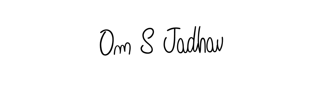 Also we have Om S Jadhav name is the best signature style. Create professional handwritten signature collection using Angelique-Rose-font-FFP autograph style. Om S Jadhav signature style 5 images and pictures png