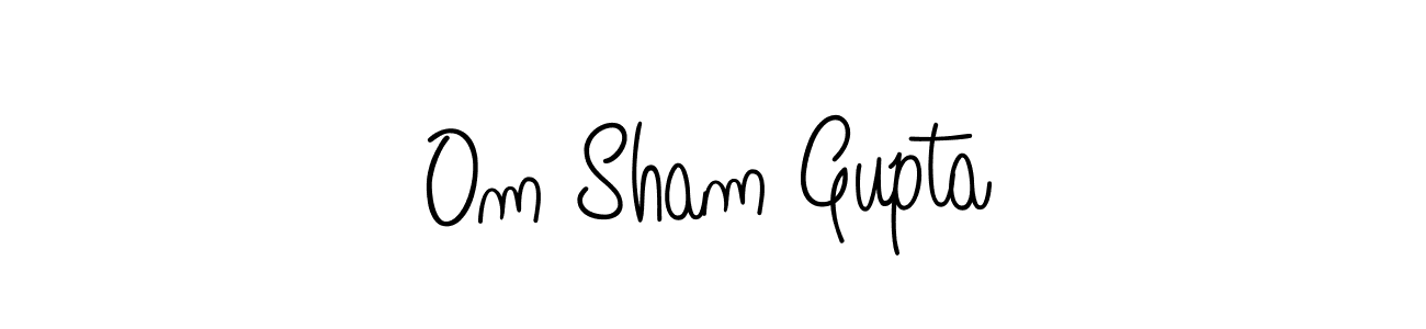 Angelique-Rose-font-FFP is a professional signature style that is perfect for those who want to add a touch of class to their signature. It is also a great choice for those who want to make their signature more unique. Get Om Sham Gupta name to fancy signature for free. Om Sham Gupta signature style 5 images and pictures png