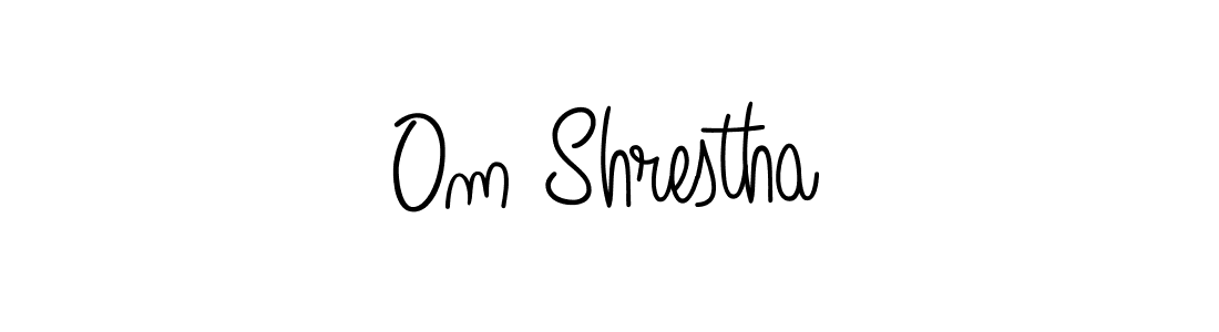 How to make Om Shrestha signature? Angelique-Rose-font-FFP is a professional autograph style. Create handwritten signature for Om Shrestha name. Om Shrestha signature style 5 images and pictures png