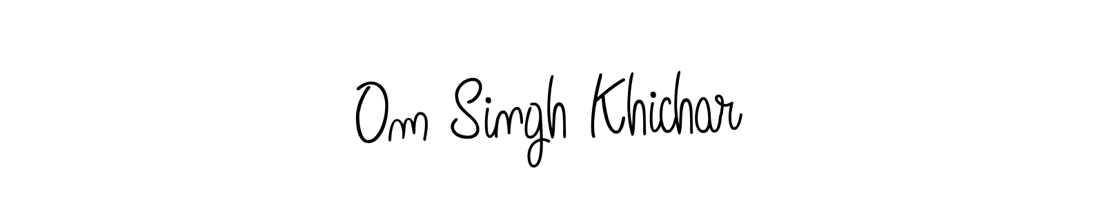 This is the best signature style for the Om Singh Khichar name. Also you like these signature font (Angelique-Rose-font-FFP). Mix name signature. Om Singh Khichar signature style 5 images and pictures png