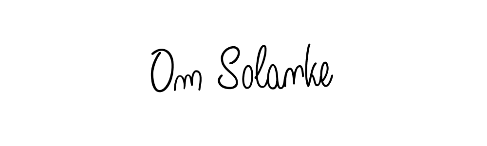 Best and Professional Signature Style for Om Solanke. Angelique-Rose-font-FFP Best Signature Style Collection. Om Solanke signature style 5 images and pictures png