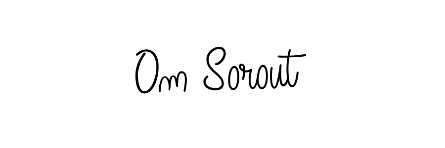 You should practise on your own different ways (Angelique-Rose-font-FFP) to write your name (Om Sorout) in signature. don't let someone else do it for you. Om Sorout signature style 5 images and pictures png