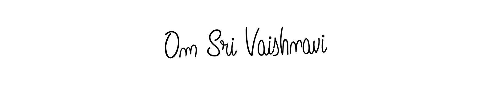 Also we have Om Sri Vaishnavi name is the best signature style. Create professional handwritten signature collection using Angelique-Rose-font-FFP autograph style. Om Sri Vaishnavi signature style 5 images and pictures png