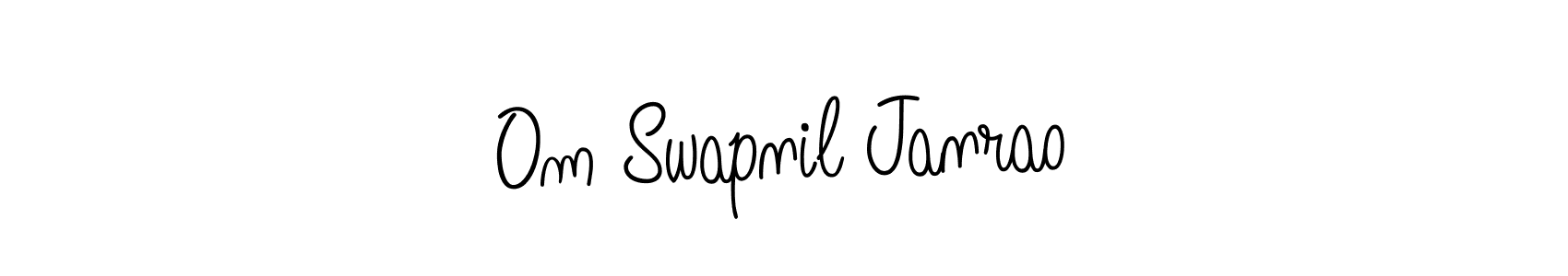 Create a beautiful signature design for name Om Swapnil Janrao. With this signature (Angelique-Rose-font-FFP) fonts, you can make a handwritten signature for free. Om Swapnil Janrao signature style 5 images and pictures png