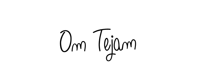 Use a signature maker to create a handwritten signature online. With this signature software, you can design (Angelique-Rose-font-FFP) your own signature for name Om Tejam. Om Tejam signature style 5 images and pictures png