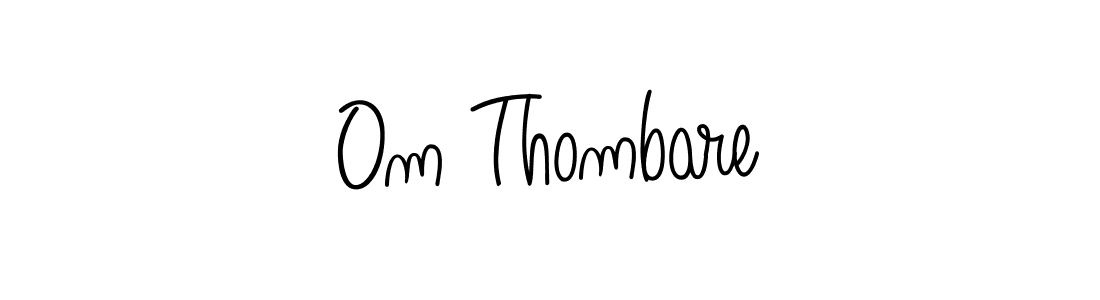 Design your own signature with our free online signature maker. With this signature software, you can create a handwritten (Angelique-Rose-font-FFP) signature for name Om Thombare. Om Thombare signature style 5 images and pictures png
