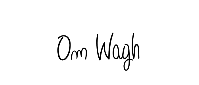 Create a beautiful signature design for name Om Wagh. With this signature (Angelique-Rose-font-FFP) fonts, you can make a handwritten signature for free. Om Wagh signature style 5 images and pictures png