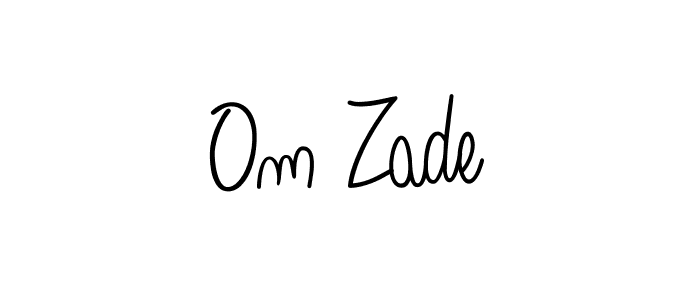 Best and Professional Signature Style for Om Zade. Angelique-Rose-font-FFP Best Signature Style Collection. Om Zade signature style 5 images and pictures png