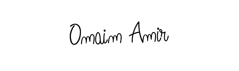 Design your own signature with our free online signature maker. With this signature software, you can create a handwritten (Angelique-Rose-font-FFP) signature for name Omaim Amir. Omaim Amir signature style 5 images and pictures png