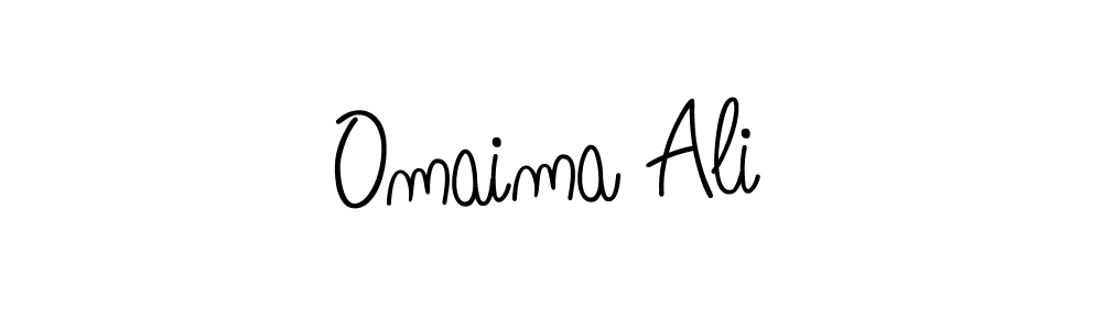 Use a signature maker to create a handwritten signature online. With this signature software, you can design (Angelique-Rose-font-FFP) your own signature for name Omaima Ali. Omaima Ali signature style 5 images and pictures png