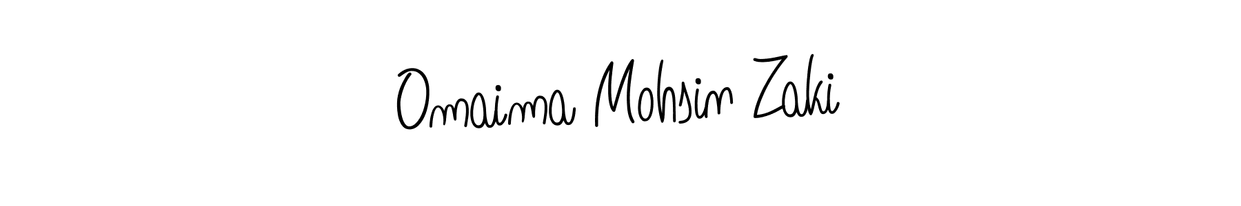 Design your own signature with our free online signature maker. With this signature software, you can create a handwritten (Angelique-Rose-font-FFP) signature for name Omaima Mohsin Zaki. Omaima Mohsin Zaki signature style 5 images and pictures png