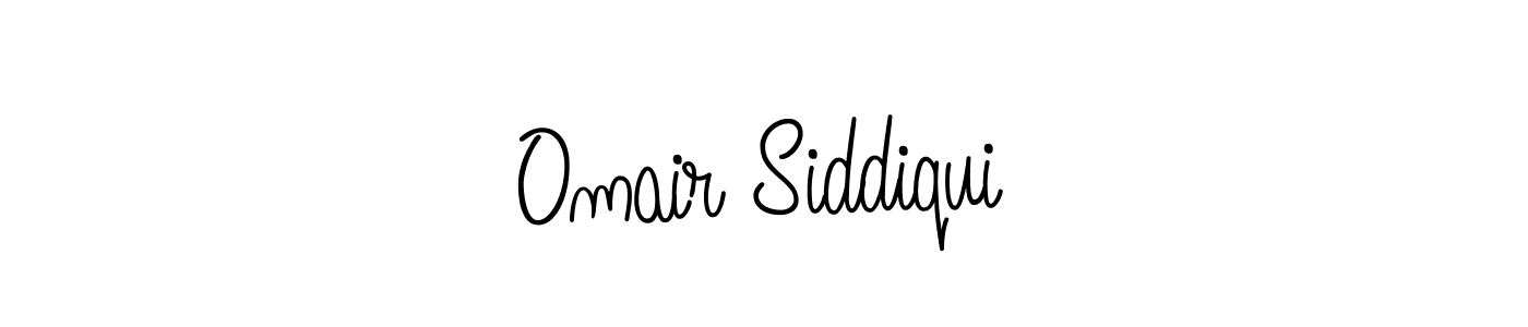 The best way (Angelique-Rose-font-FFP) to make a short signature is to pick only two or three words in your name. The name Omair Siddiqui include a total of six letters. For converting this name. Omair Siddiqui signature style 5 images and pictures png