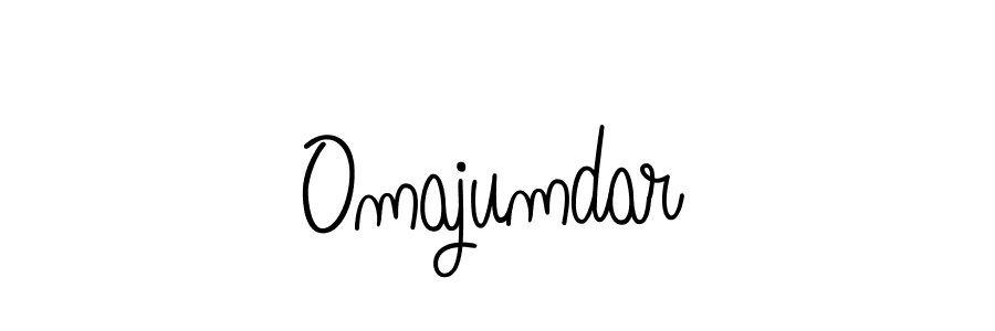 Make a beautiful signature design for name Omajumdar. With this signature (Angelique-Rose-font-FFP) style, you can create a handwritten signature for free. Omajumdar signature style 5 images and pictures png