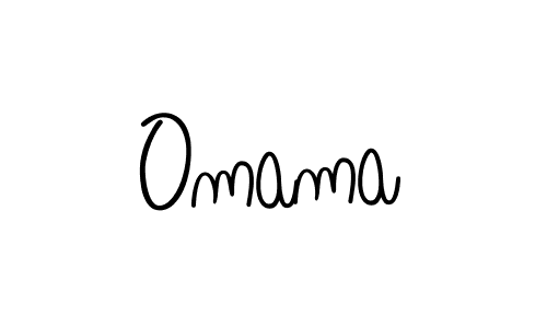 The best way (Angelique-Rose-font-FFP) to make a short signature is to pick only two or three words in your name. The name Omama include a total of six letters. For converting this name. Omama signature style 5 images and pictures png