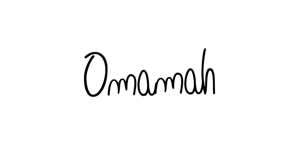 Use a signature maker to create a handwritten signature online. With this signature software, you can design (Angelique-Rose-font-FFP) your own signature for name Omamah. Omamah signature style 5 images and pictures png