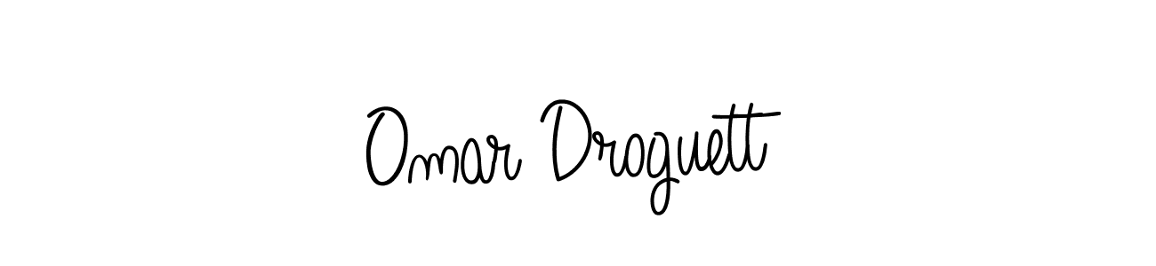 Check out images of Autograph of Omar Droguett name. Actor Omar Droguett Signature Style. Angelique-Rose-font-FFP is a professional sign style online. Omar Droguett signature style 5 images and pictures png