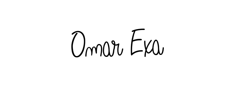 Omar Exa stylish signature style. Best Handwritten Sign (Angelique-Rose-font-FFP) for my name. Handwritten Signature Collection Ideas for my name Omar Exa. Omar Exa signature style 5 images and pictures png