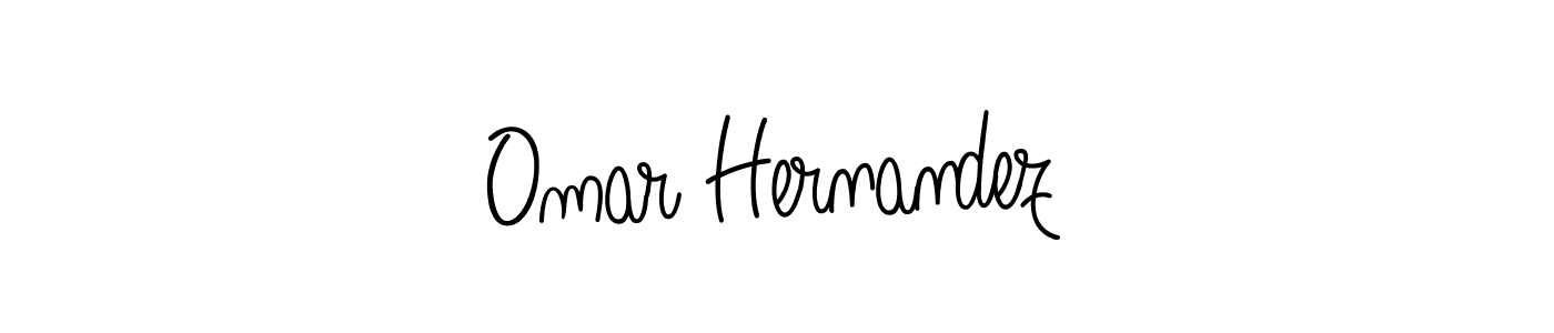 How to make Omar Hernandez name signature. Use Angelique-Rose-font-FFP style for creating short signs online. This is the latest handwritten sign. Omar Hernandez signature style 5 images and pictures png