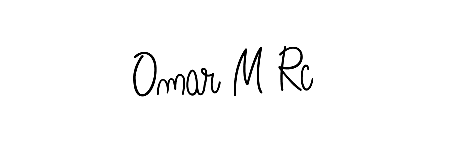 Use a signature maker to create a handwritten signature online. With this signature software, you can design (Angelique-Rose-font-FFP) your own signature for name Omar M Rc. Omar M Rc signature style 5 images and pictures png