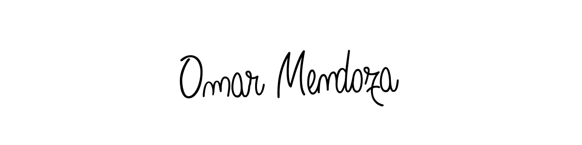 Use a signature maker to create a handwritten signature online. With this signature software, you can design (Angelique-Rose-font-FFP) your own signature for name Omar Mendoza. Omar Mendoza signature style 5 images and pictures png
