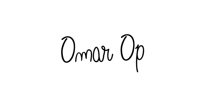 if you are searching for the best signature style for your name Omar Op. so please give up your signature search. here we have designed multiple signature styles  using Angelique-Rose-font-FFP. Omar Op signature style 5 images and pictures png