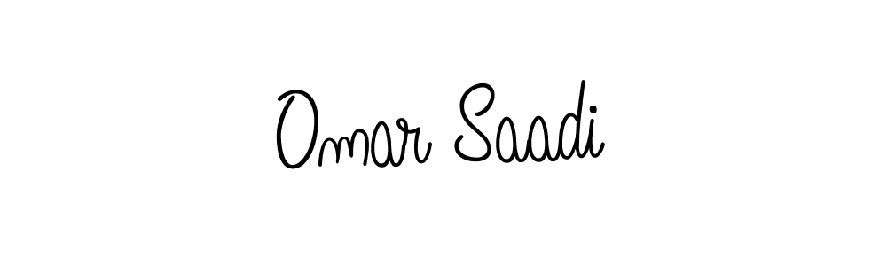 Make a beautiful signature design for name Omar Saadi. With this signature (Angelique-Rose-font-FFP) style, you can create a handwritten signature for free. Omar Saadi signature style 5 images and pictures png