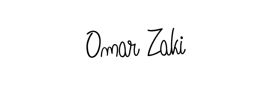 The best way (Angelique-Rose-font-FFP) to make a short signature is to pick only two or three words in your name. The name Omar Zaki include a total of six letters. For converting this name. Omar Zaki signature style 5 images and pictures png