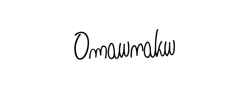 Design your own signature with our free online signature maker. With this signature software, you can create a handwritten (Angelique-Rose-font-FFP) signature for name Omawnakw. Omawnakw signature style 5 images and pictures png
