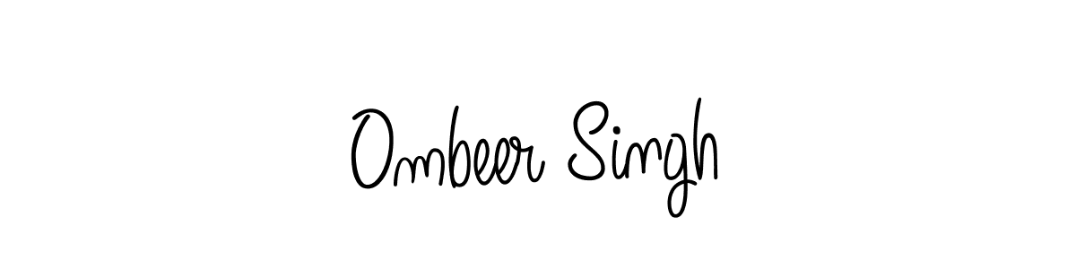 Make a beautiful signature design for name Ombeer Singh. With this signature (Angelique-Rose-font-FFP) style, you can create a handwritten signature for free. Ombeer Singh signature style 5 images and pictures png