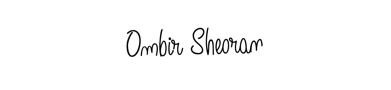 You should practise on your own different ways (Angelique-Rose-font-FFP) to write your name (Ombir Sheoran) in signature. don't let someone else do it for you. Ombir Sheoran signature style 5 images and pictures png