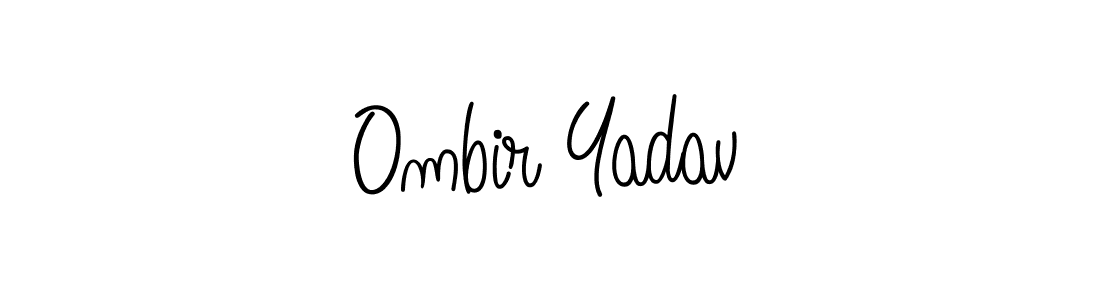 Ombir Yadav stylish signature style. Best Handwritten Sign (Angelique-Rose-font-FFP) for my name. Handwritten Signature Collection Ideas for my name Ombir Yadav. Ombir Yadav signature style 5 images and pictures png