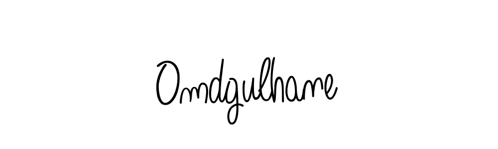 Make a beautiful signature design for name Omdgulhane. With this signature (Angelique-Rose-font-FFP) style, you can create a handwritten signature for free. Omdgulhane signature style 5 images and pictures png