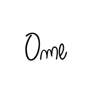 Design your own signature with our free online signature maker. With this signature software, you can create a handwritten (Angelique-Rose-font-FFP) signature for name Ome. Ome signature style 5 images and pictures png