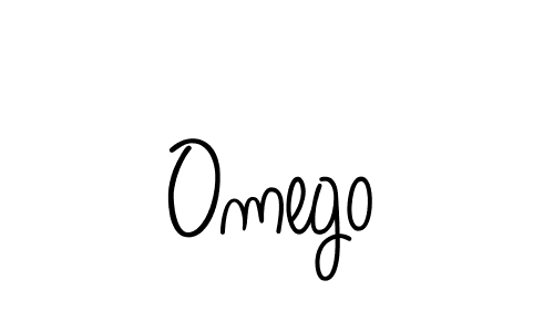 Use a signature maker to create a handwritten signature online. With this signature software, you can design (Angelique-Rose-font-FFP) your own signature for name Omego. Omego signature style 5 images and pictures png