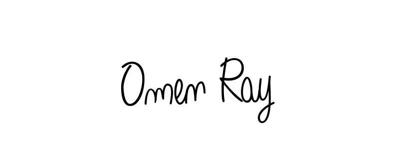 You should practise on your own different ways (Angelique-Rose-font-FFP) to write your name (Omen Ray) in signature. don't let someone else do it for you. Omen Ray signature style 5 images and pictures png