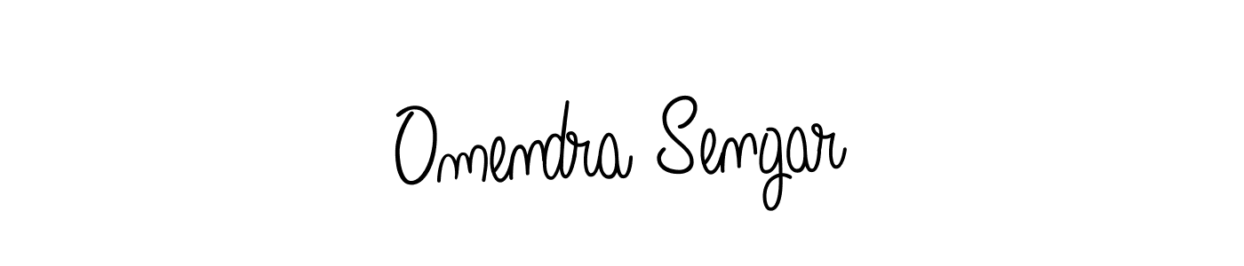 The best way (Angelique-Rose-font-FFP) to make a short signature is to pick only two or three words in your name. The name Omendra Sengar include a total of six letters. For converting this name. Omendra Sengar signature style 5 images and pictures png