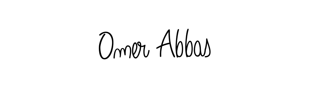 Design your own signature with our free online signature maker. With this signature software, you can create a handwritten (Angelique-Rose-font-FFP) signature for name Omer Abbas. Omer Abbas signature style 5 images and pictures png