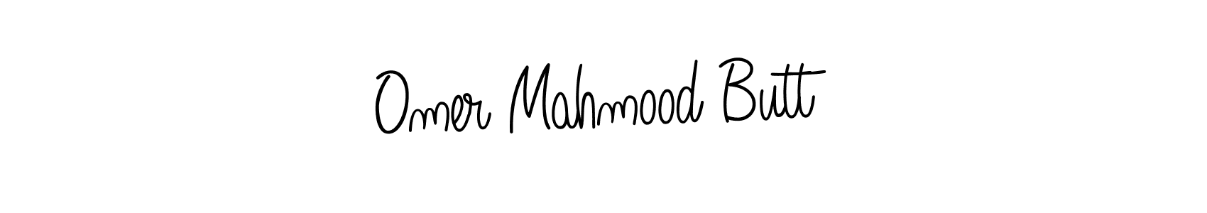 Create a beautiful signature design for name Omer Mahmood Butt. With this signature (Angelique-Rose-font-FFP) fonts, you can make a handwritten signature for free. Omer Mahmood Butt signature style 5 images and pictures png