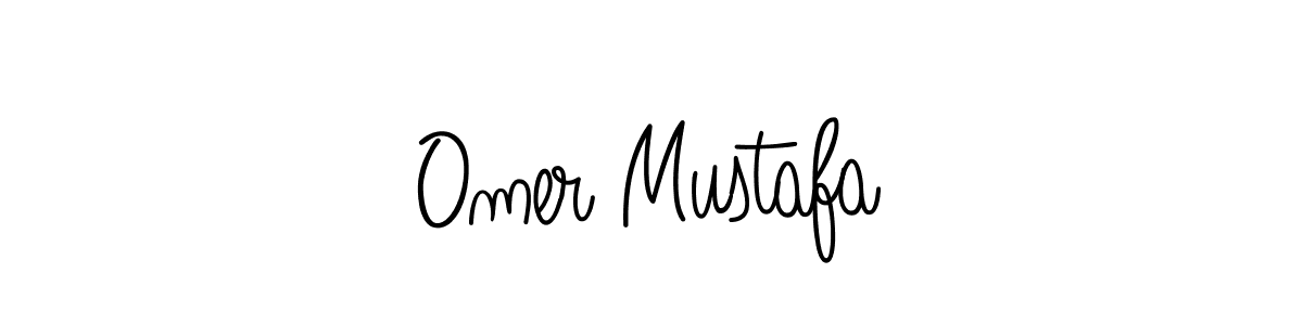 You should practise on your own different ways (Angelique-Rose-font-FFP) to write your name (Omer Mustafa) in signature. don't let someone else do it for you. Omer Mustafa signature style 5 images and pictures png