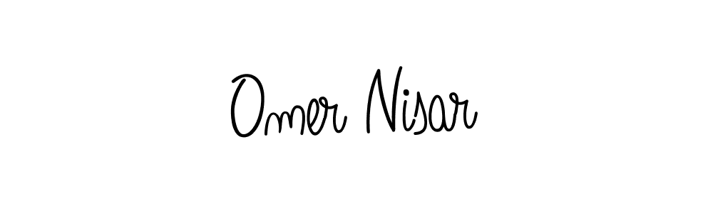 Use a signature maker to create a handwritten signature online. With this signature software, you can design (Angelique-Rose-font-FFP) your own signature for name Omer Nisar. Omer Nisar signature style 5 images and pictures png