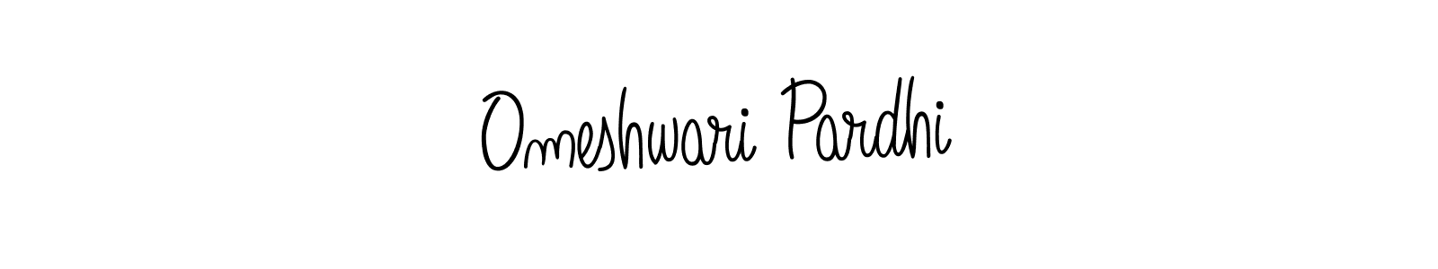 Make a short Omeshwari Pardhi signature style. Manage your documents anywhere anytime using Angelique-Rose-font-FFP. Create and add eSignatures, submit forms, share and send files easily. Omeshwari Pardhi signature style 5 images and pictures png