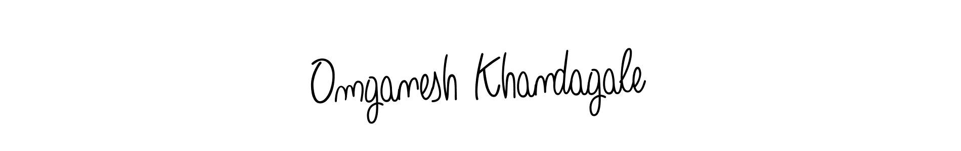 You can use this online signature creator to create a handwritten signature for the name Omganesh Khandagale. This is the best online autograph maker. Omganesh Khandagale signature style 5 images and pictures png