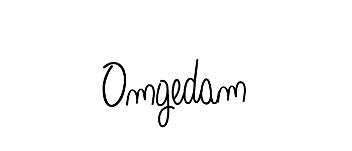 Design your own signature with our free online signature maker. With this signature software, you can create a handwritten (Angelique-Rose-font-FFP) signature for name Omgedam. Omgedam signature style 5 images and pictures png